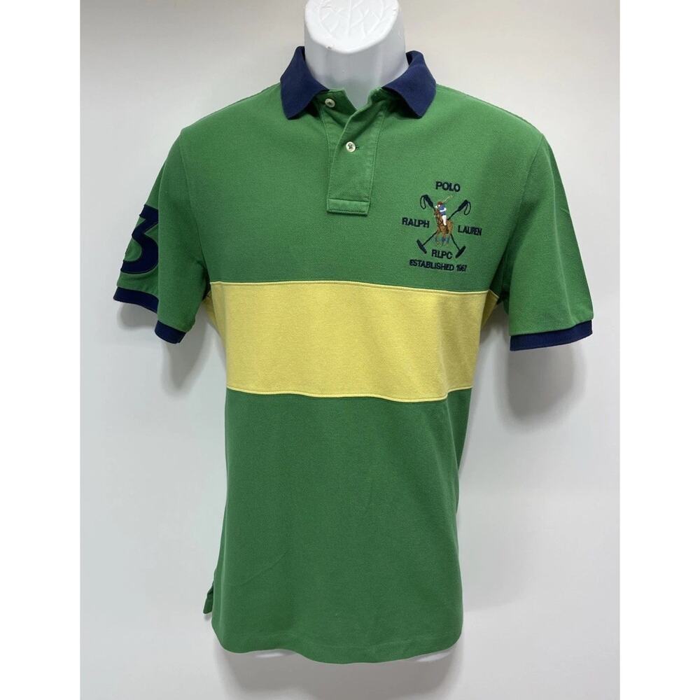 Polo Ralph Lauren Club Mens M Classic Fit Short Sleeve Pony Equestrian Shirt - Picture 1 of 7